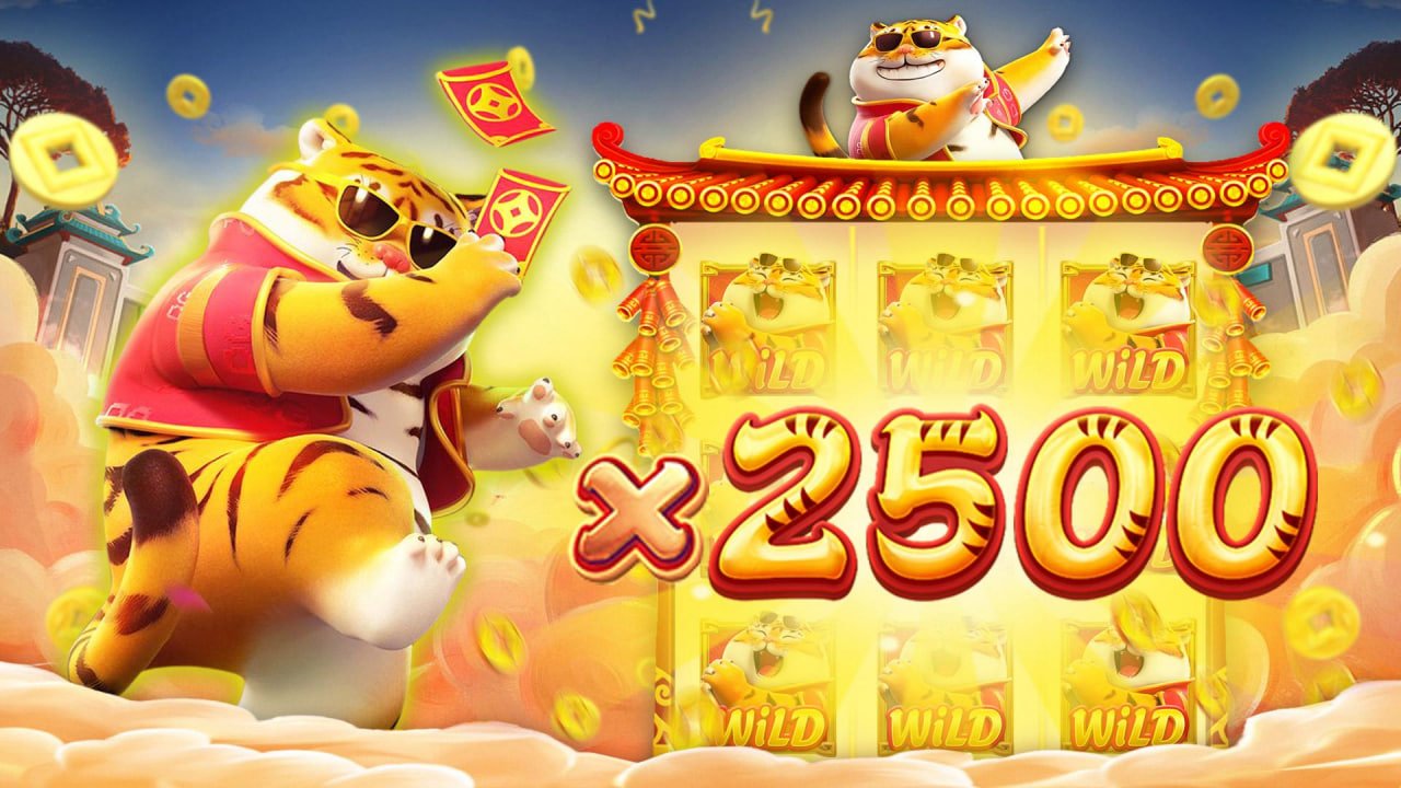 Layar menampilkan beragam mesin slot warna-warni dan animasi