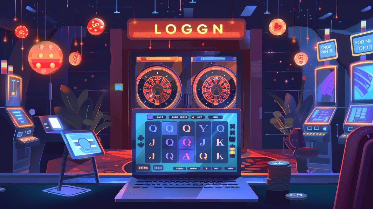 Ilustrasi pemain berkompetisi dalam turnamen online